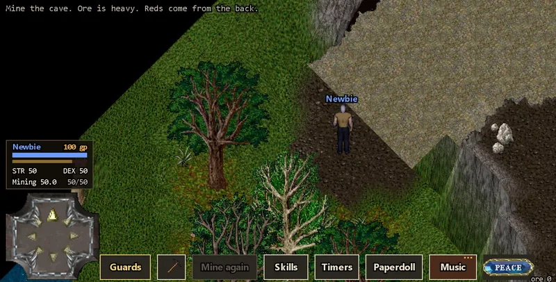 Browser Game Reimagines Minoc Mines
